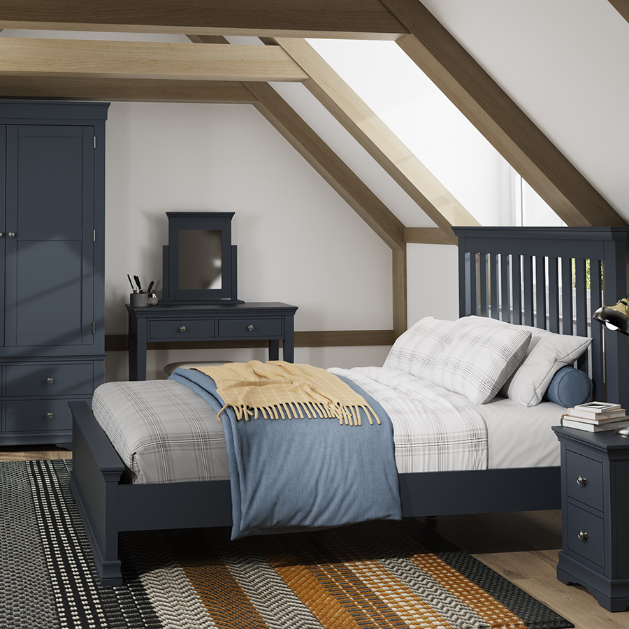 Chantilly Midnight Grey Bedroom Furniture 