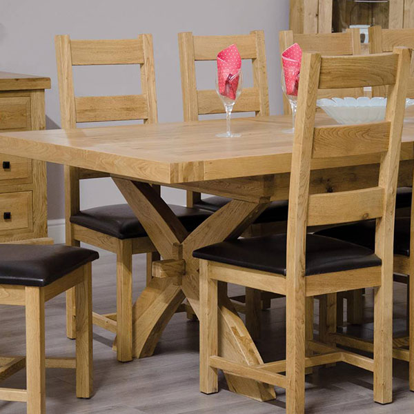 Deluxe Solid Oak Dining Room Furniture