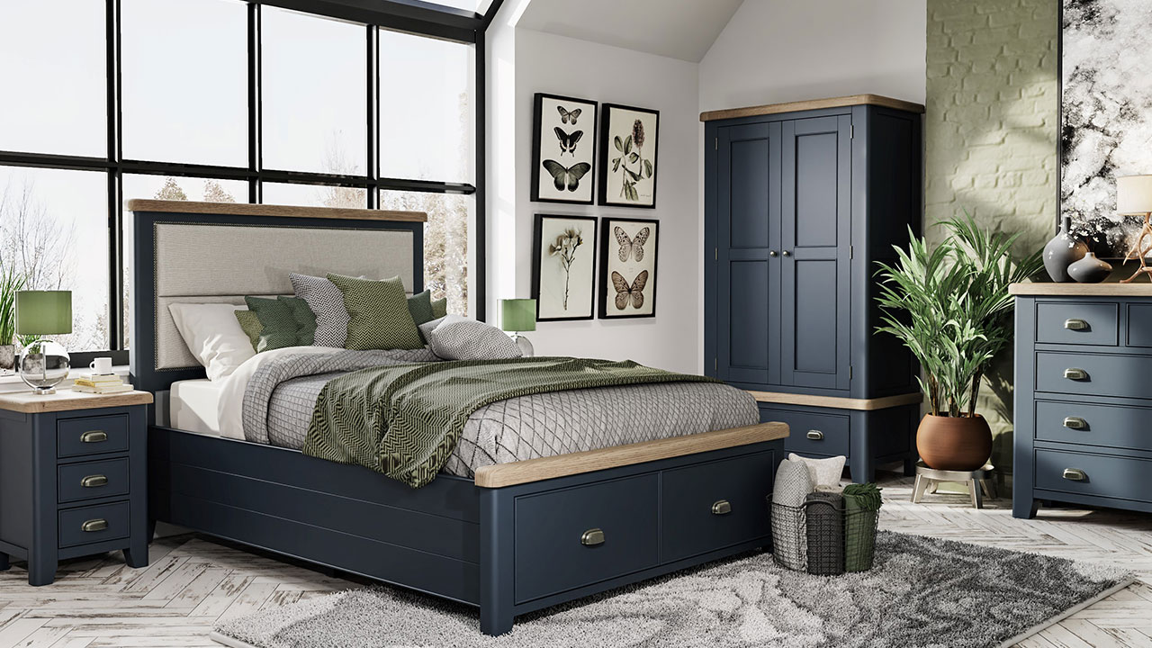 Chatsworth Royal Blue Painted Oak Furniture Chatsworth Royal Blue Painted Oak Furniture