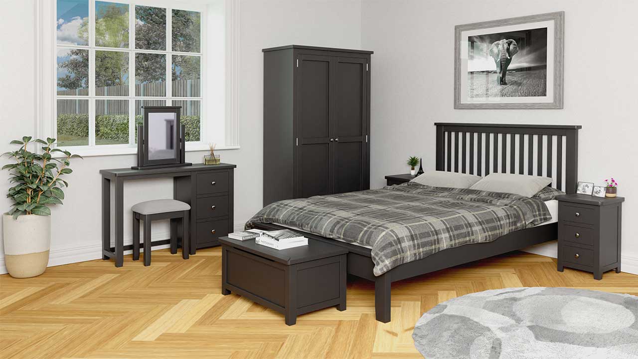 Cotswold Charcoal Black Bedroom Furniture