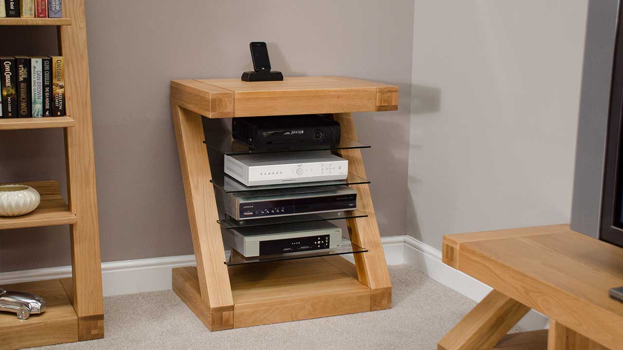 Oak stereo unit deals