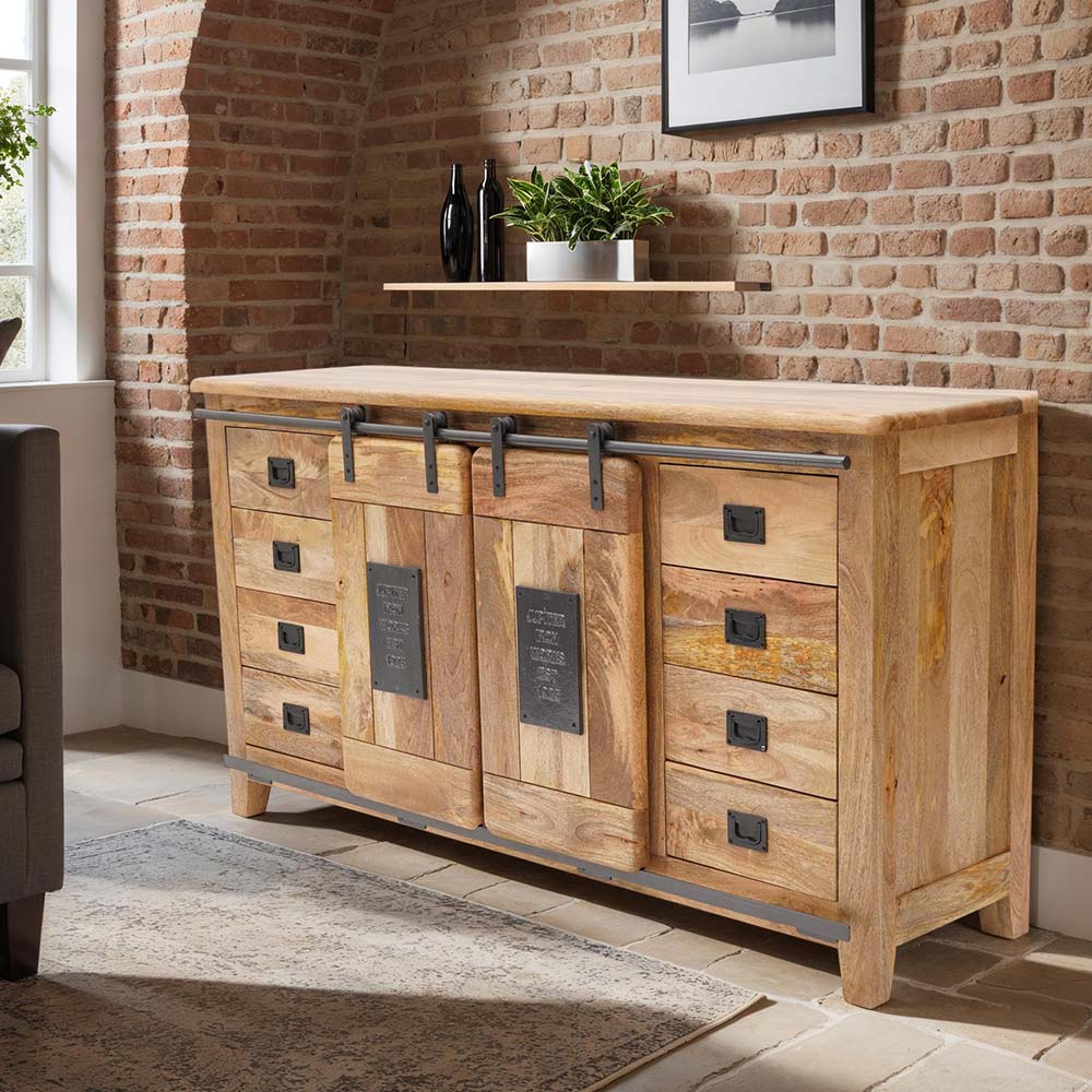 Fusion Light Mango Wood Industrial Furniture