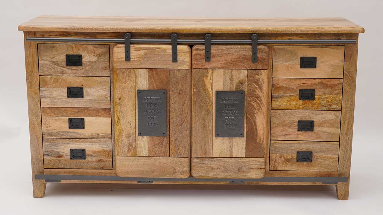 Fusion Light Mango Wood Industrial Furniture