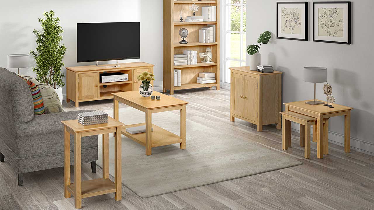 Somerset Oak Living Room Furniture