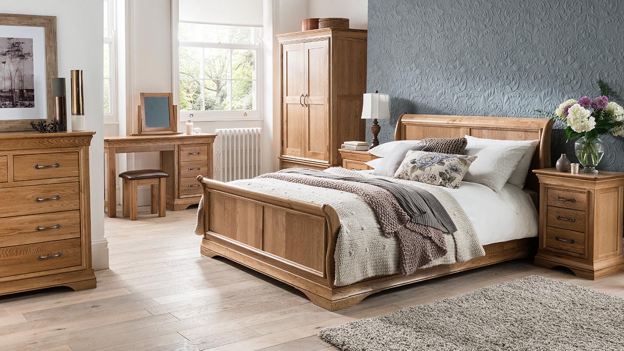 Paris Solid Oak Bedroom Furniture