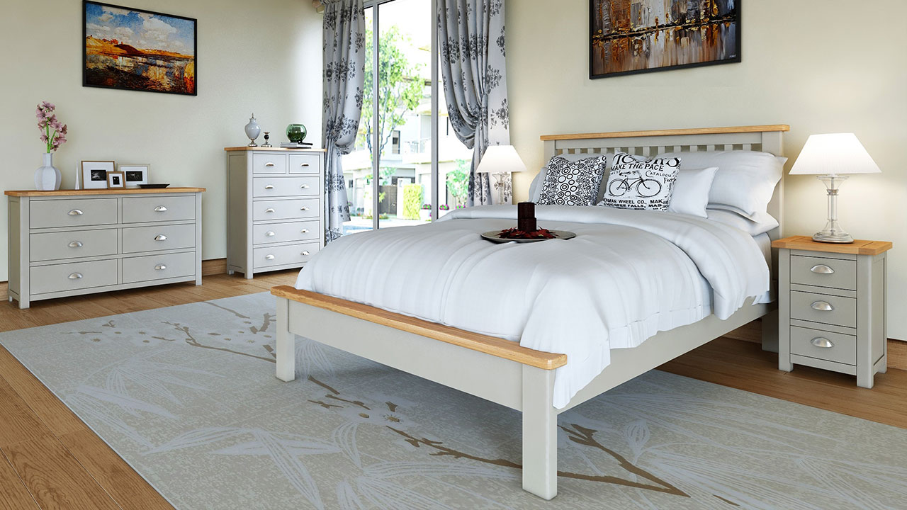 Portman Painted Oak in Stone Grey Furniture Portman Painted Oak in Stone Grey Furniture