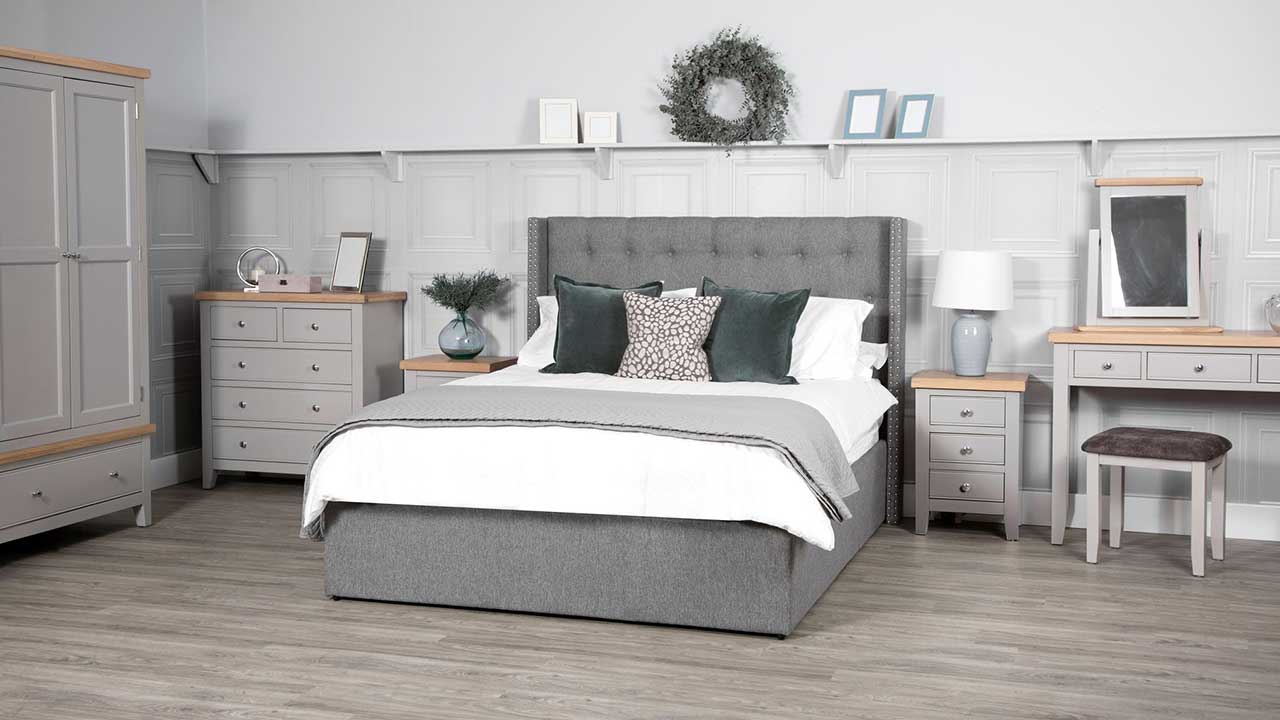 Roma Oak Grey Bedroom Furniture