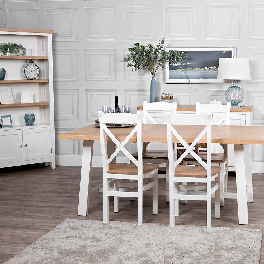Roma Oak White Dining Room Furniture