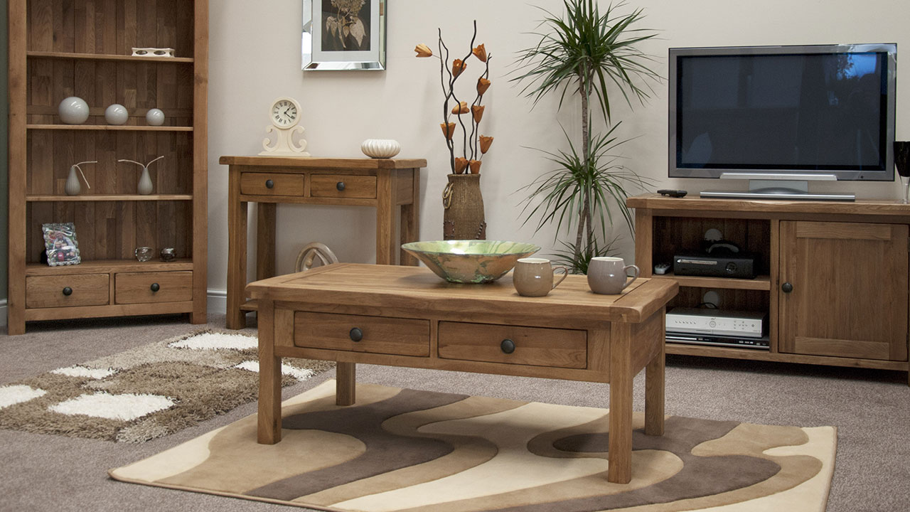 Rustic Oak Solid Oak Living Room Furniture