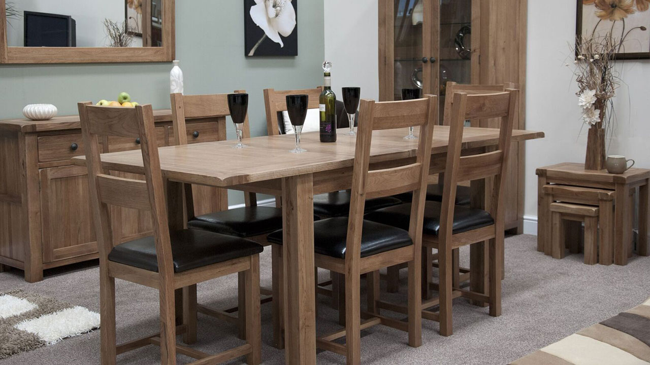 Rustic Solid Oak Dining Room Furniture House Of Oak