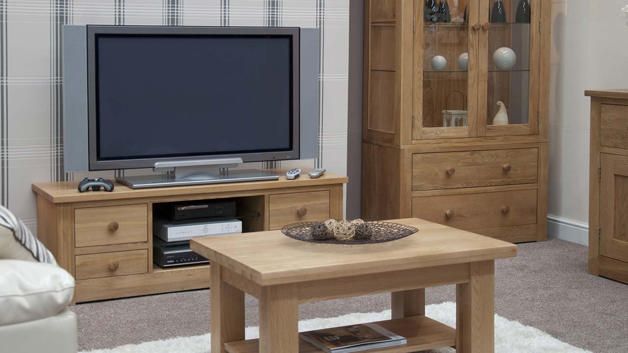 Torino Solid Oak Living Room Furniture  