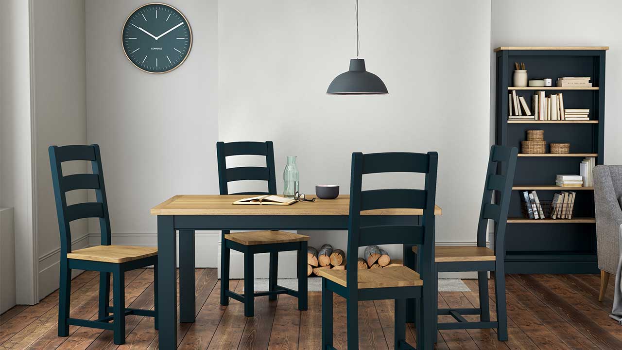 Wentworth Oak in Navy Blue Furniture Wentworth Oak in Navy Blue Furniture