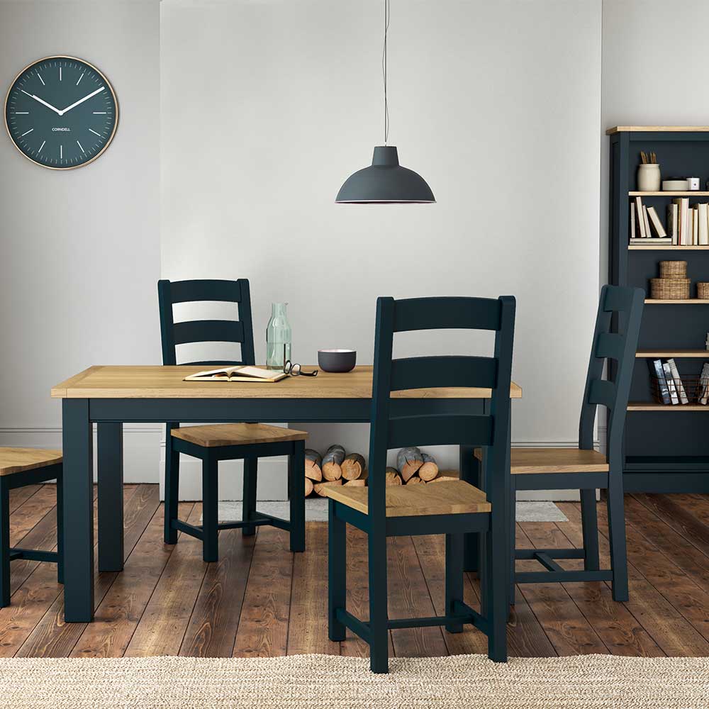Wentworth Oak in Navy Blue Furniture