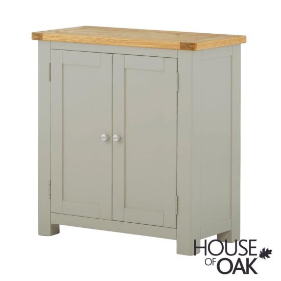 Portman Painted 2 Door Cabinet in Stone Grey