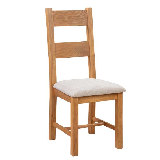 Wentworth Oak Dining Chair With Fabric Seat