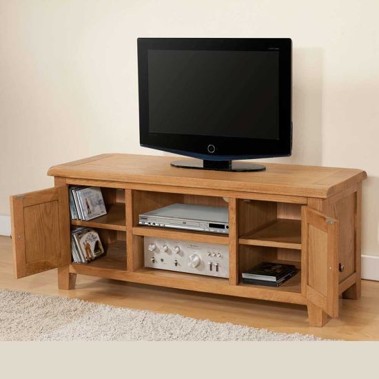Wentworth Oak Large TV Unit