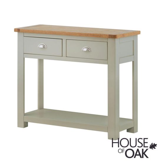 Portman Painted 2 Drawer Console Table in Stone Grey