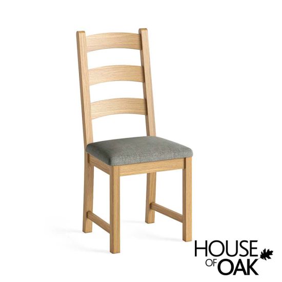 London Oak Dining Chair With Choice of 3 Seat Cushions