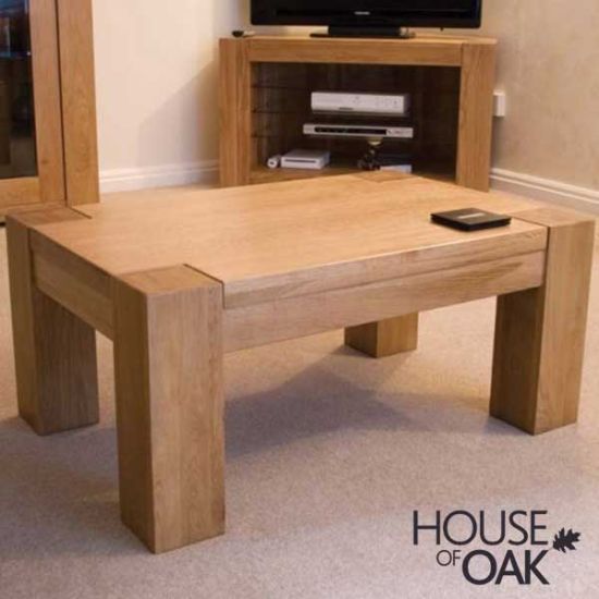 Pandora Solid Oak 3FT x 2FT Coffee Table 