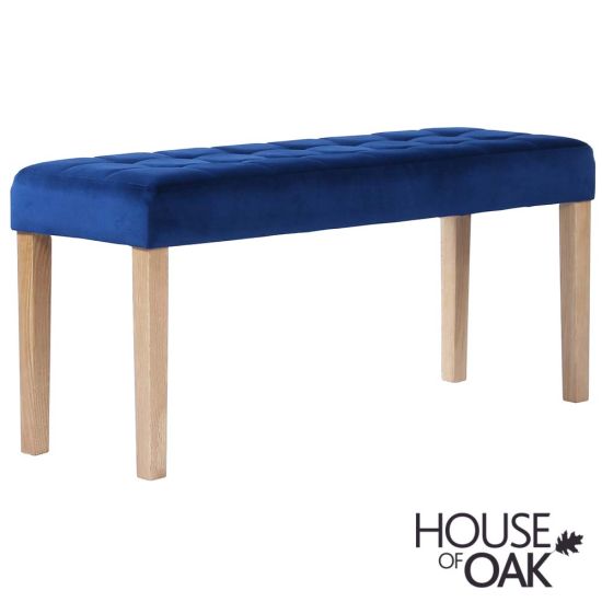 Ava 90cm Bench in Ocean Blue