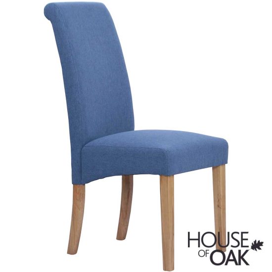 Ashleigh Fabric Chair in Blue