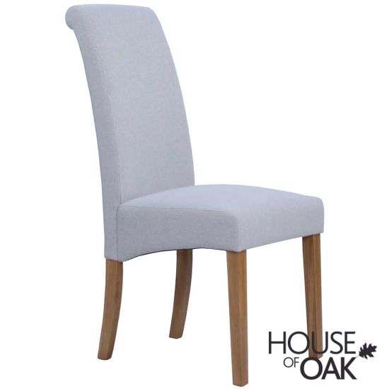 Ashleigh Fabric Chair in Light Grey