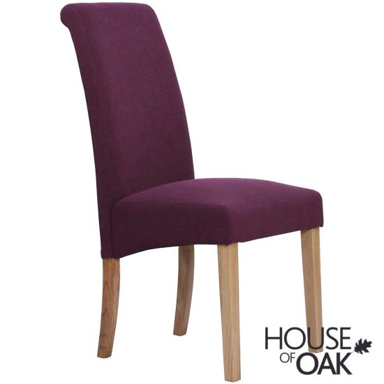 Ashleigh Fabric Chair in Maroon