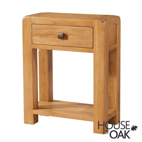 Wiltshire Oak Hall Table with 1 Drawer