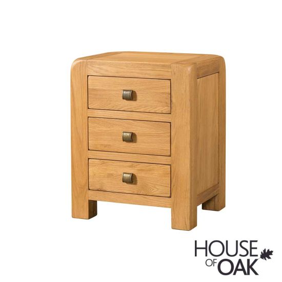 Wiltshire Oak 3 Drawer Bedside