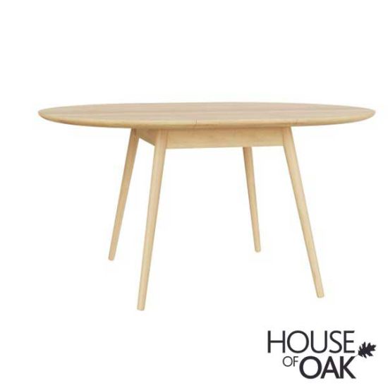 Balto Solid Oak Round 110cm Extending Table