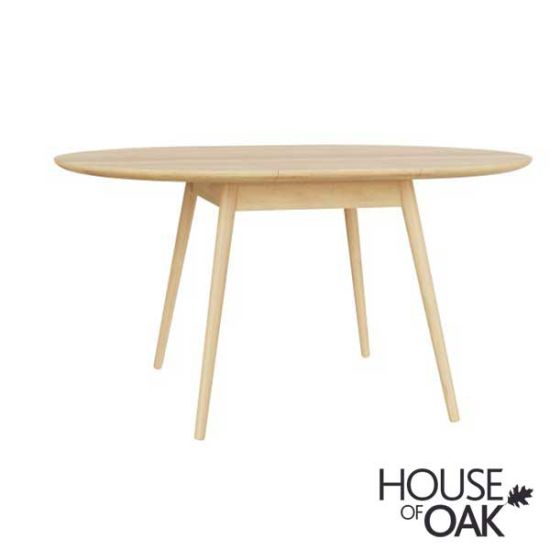 Balto Solid Oak Round 110cm Extending Table
