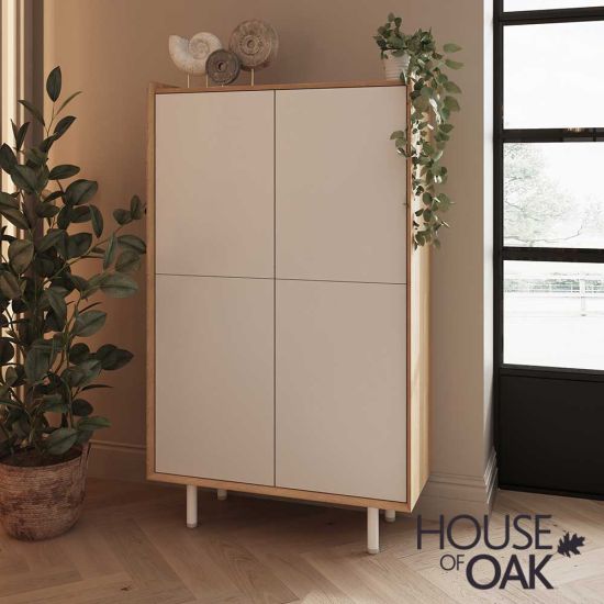 Balto Tall Cabinet in White