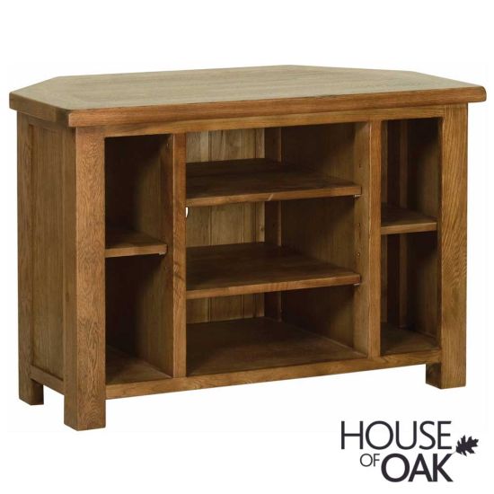 Farmhouse Oak Corner TV Cabinet