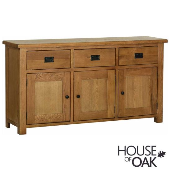Farmhouse Oak 3 Door 3 Drawer Large Sideboard