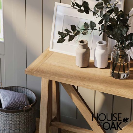 Bassano Refectory Oak 180cm Hall Table