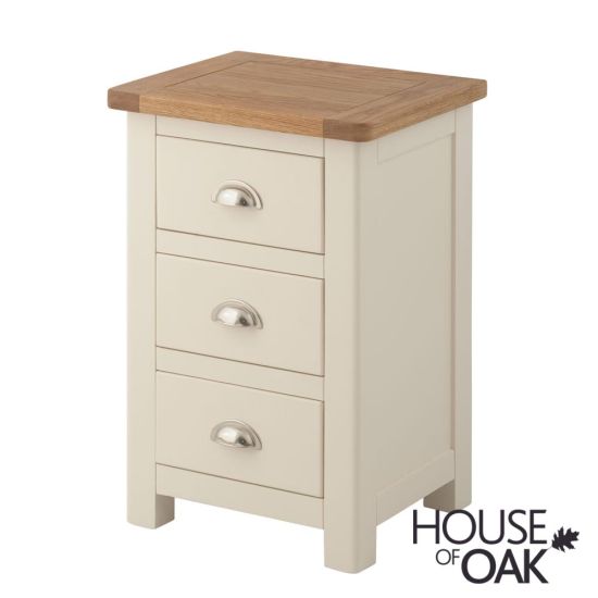 Portman Painted 3 Drawer Bedside in Cream