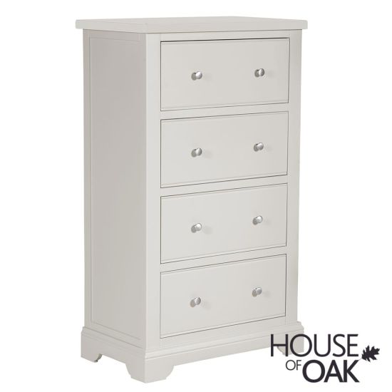 Symphony Grey 4 Drawer Tall Chest of Drawers