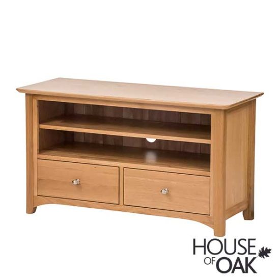 Buckingham Solid Oak TV Unit with Drawers