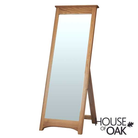 Buckingham Solid Oak Cheval Mirror