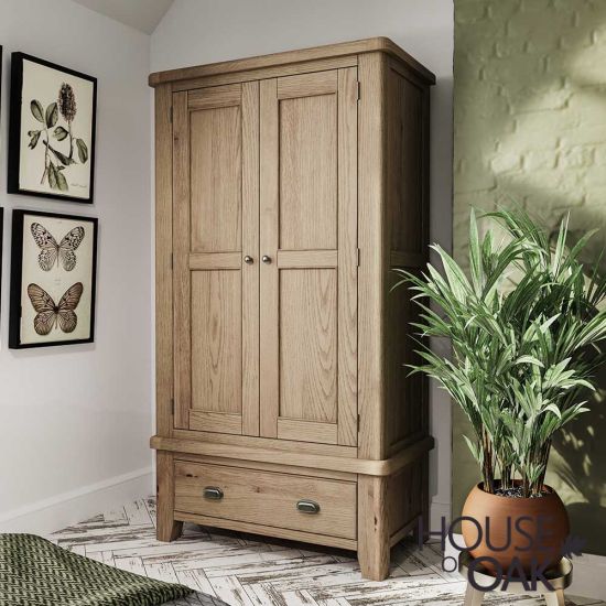 Chatsworth Oak 2 Door Wardrobe