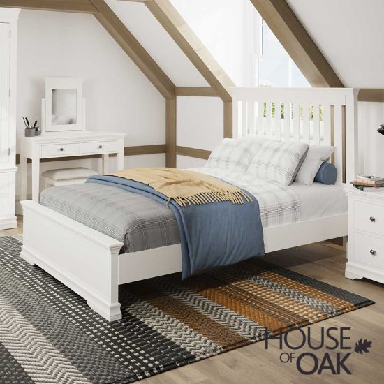 Chantilly White 4FT 6" Double Bed