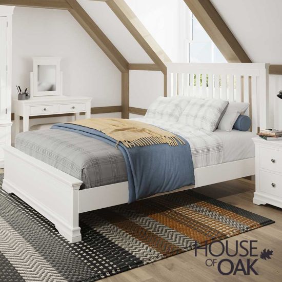 Chantilly White 5FT King Size Bed