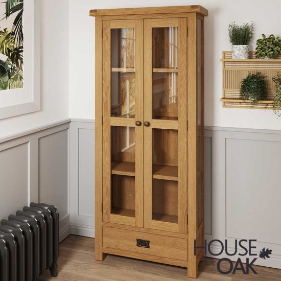 Harewood Oak Display Cabinet 
