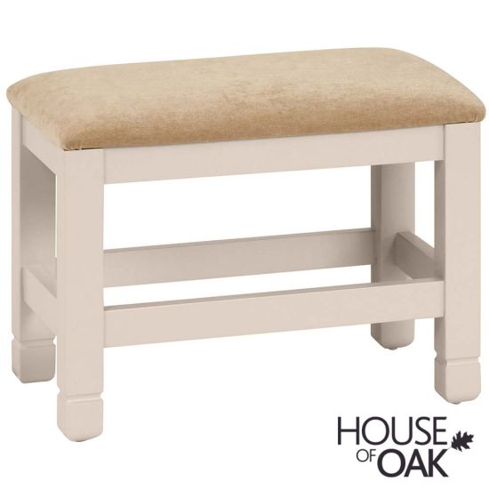 Kirkstone Painted 9 Colour Choice - Dressing Table Stool with Beige Fabric Seat Pad