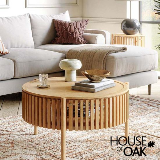 Norfolk Oak Story Coffee Table With Door