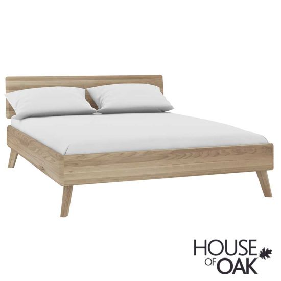Como Solid Oak 5FT King Size Bed