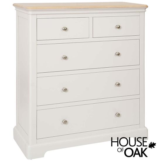 Cornwall Oak 2 Over 3 Chest of Drawers Available in 9 Colours