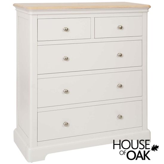 Cornwall Oak 2 Over 3 Chest of Drawers Available in 2 Colours