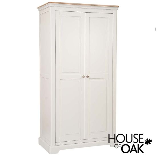Cornwall Oak Full Hanging Double Wardrobe Available in 2 Colours