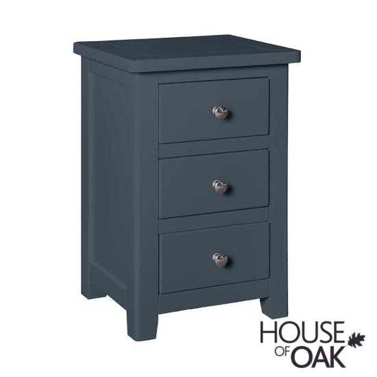 Cotswold Blue 3 Drawer Bedside Cabinet